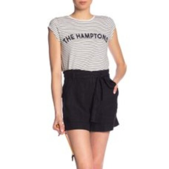 Joie NWT Dillon C The Hamptons Navy/White Striped Tee Shirt, Size Medium - Picture 2 of 5